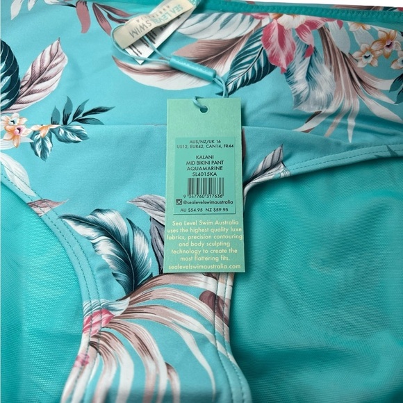 NWT Sea Level Australia Kalani Mid Bikini Pant 12 - Picture 6 of 7